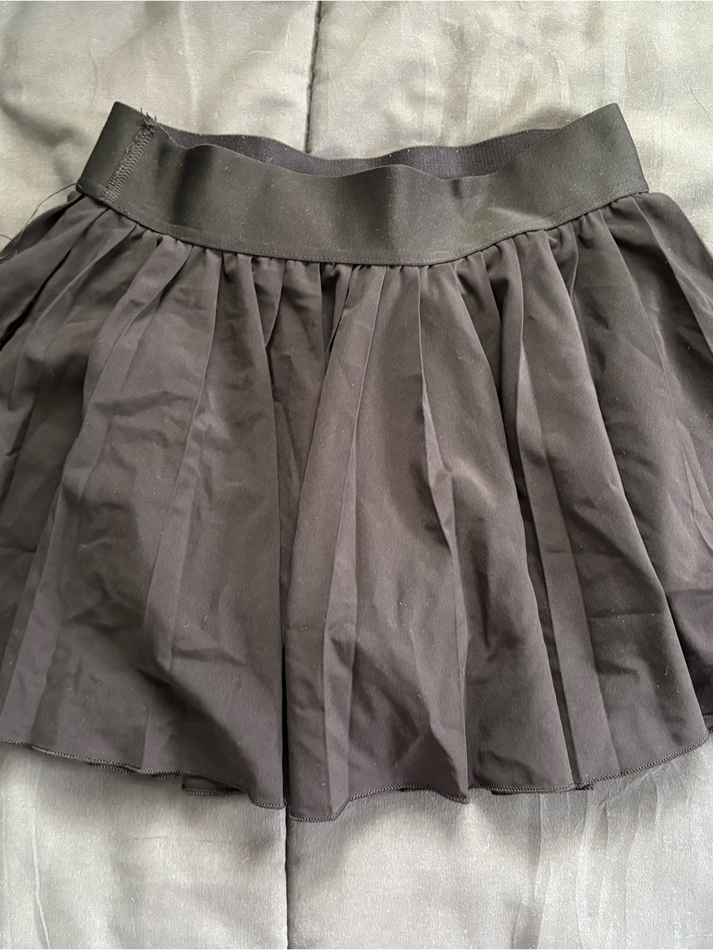 TNA Black Pleated Circle Skirt